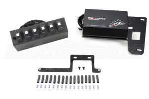 sPOD 6 Switch System With Dual Lit LED Switches Green - JK 2009+
