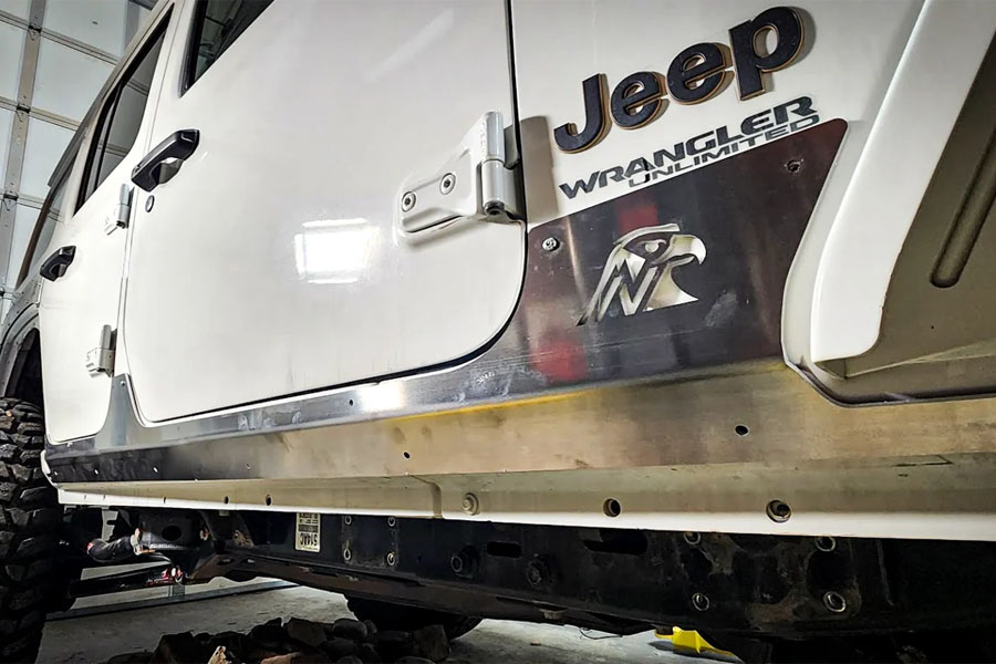 Next Venture Motorsports Rocker Armor, Bare - 20-Holes Not For Use w/ Rimrocker Sliders - JL 4DR