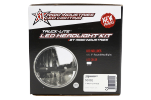 Rigid Industries Truck-Lite Series Round Headlight 7in - JK/LJ/TJ