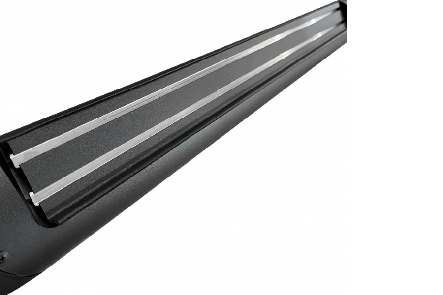 Go Rhino V-Series V3 Aluminum Side Steps, 57in, Boards Only, Textured Black - Bronco 2dr 2021+