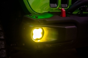 Diode Dynamics SS3 Max Type MR Fog Light Kit, ABL Yellow - SAE Fog - JT/JL/JK Rubicon