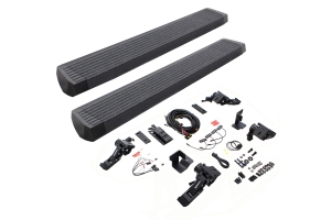 Go Rhino E1 Electric Running Board Kit w/ Brackets - Bedliner Coating - JT