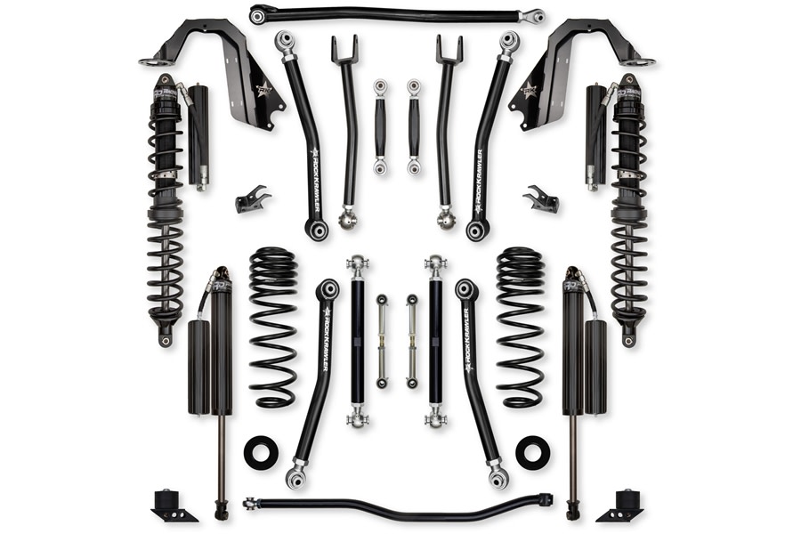 Rock Krawler 3.5in X Factor 'No Limits' Coil Over Mid Arm Lift Kit - JL 392 Only