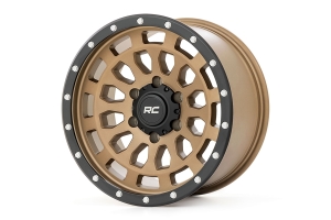 Rough Country 87 Series Wheel, 17x8.5 6x5.3 - Bronze/Black    - Bronco 2021+