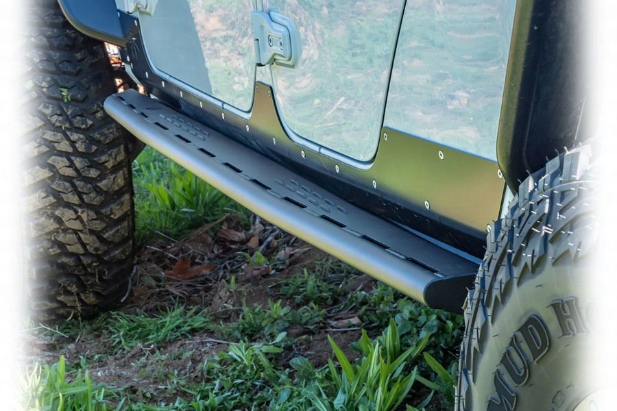 Turn Offroad Rock Slider Steps w/ Frame Mount System - JT 