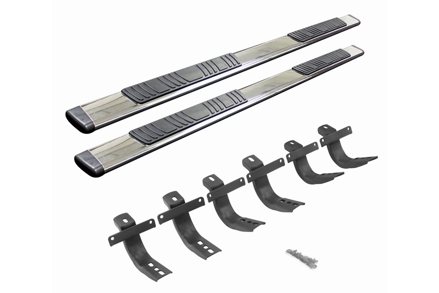 Go Rhino 5in OE Xtreme Low Profile Side Step Kit - Polished - Bronco 4dr 2021+