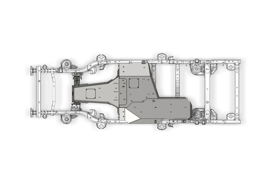 Motobilt Skid Plate System - Bare - 2007-11 JK 2DR