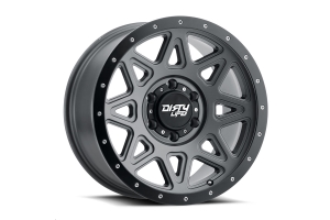 Dirty Life 9305 Theory Series Wheel, Matte Gunmetal w/Matte Black Lip 17X9 5x5 - JT/JL/JK