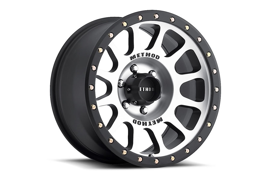 Method Race Wheels 305 NV Series Wheel, 17x8.5 6x5.5 - Black w/ Machined Face  - Ford Bronco 