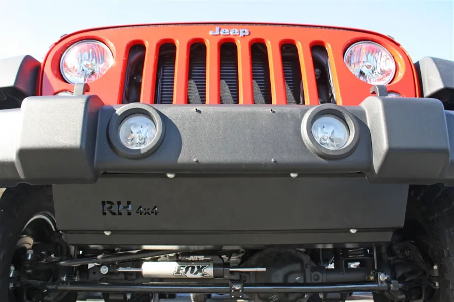 Rock Hard 4x4 Front Bumper Skid Plate for Plastic - JK