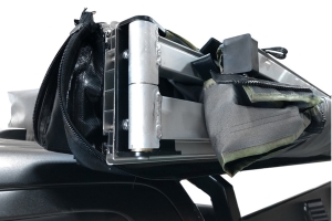 Overland Vehicle Systems Nomadic 180 Awning w/ Bracket Kit and Extended Poles - Dark Gray 