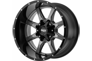 Moto Metal MO970 Wheel 20x10 5x5, Gloss Black/Milled Lip - JK/JL/JT