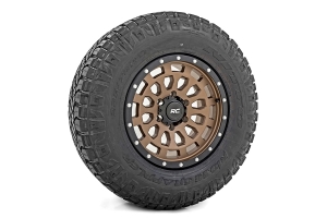 Rough Country 87 Series Wheel, 17x8.5 5x4.5 - Bronze/Black    - TJ