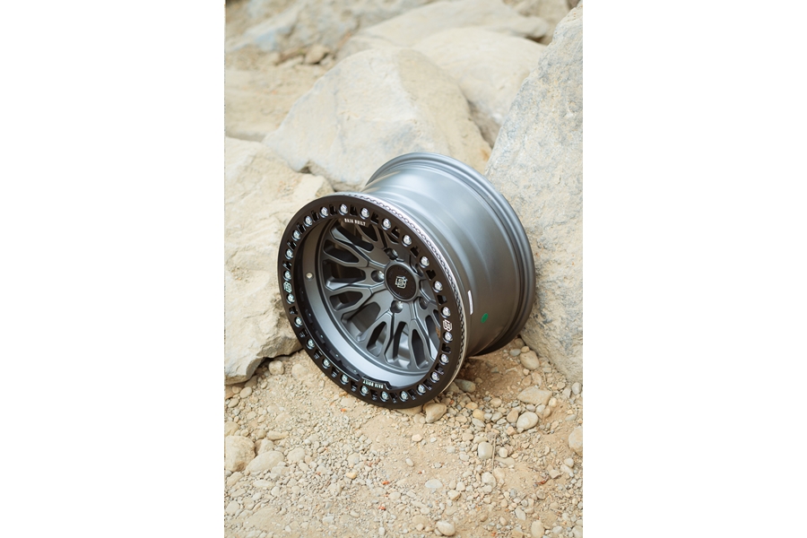 Baja Built RENEGADE Cast Beadlock Wheel, 17x9 5x5 -12mm - Satin Graphite - JT/JL/JK