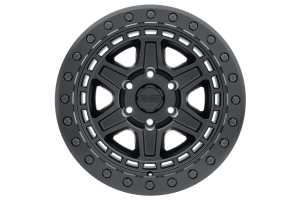 Black Rhino Reno Off Road Beadlock Wheel, 17x8.5 5x5 - Matte Black w/ Black Bolts - JT/JL/JK