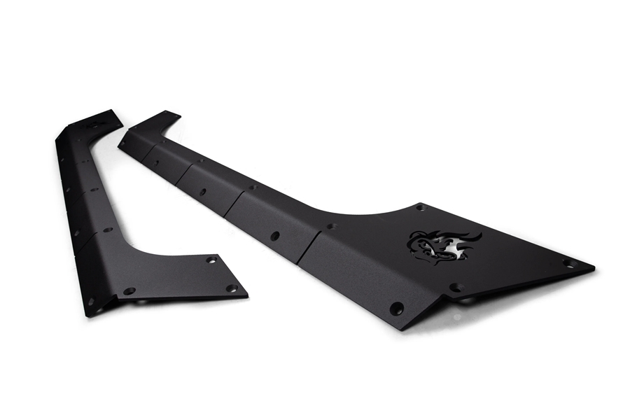 Crawltek Rocker Body Cladding Kit - Black - JK 2Dr