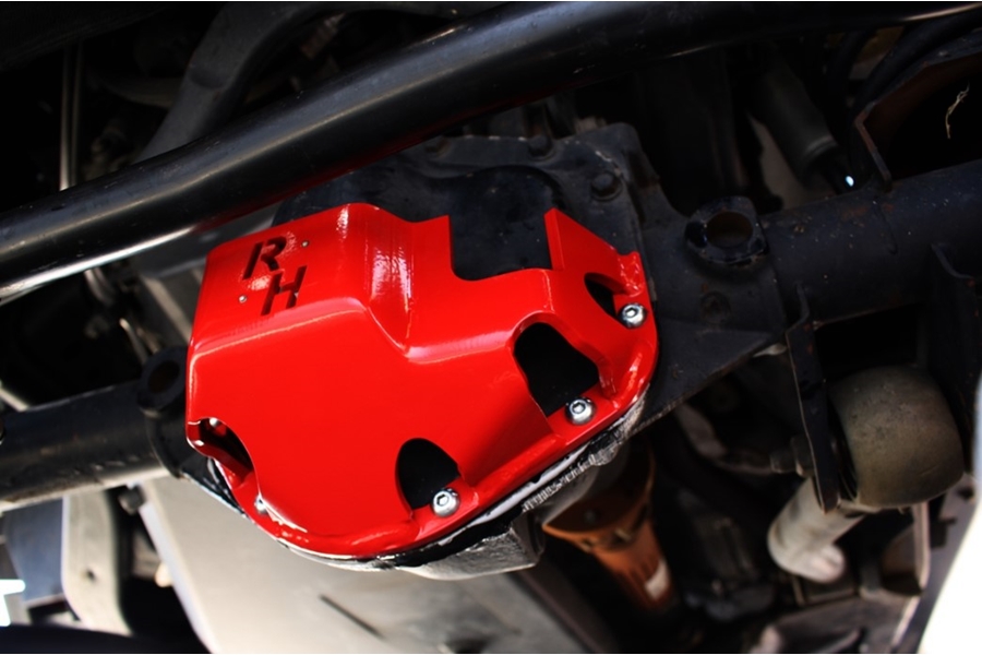 Rock Hard 4x4 D30 Front/Rear Hardhat Differential Cover - Red 