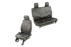 Rugged Ridge Ballistic Seat Cover Set Black - JK 2dr 2007-10