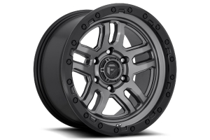 Fuel Offroad Ammo D701 Series Wheel, 17x9 6x5.5 - Matte Gun Metal Black Bead Ring - Bronco 2021+
