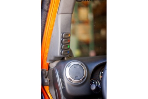 Rugged Ridge A-Pillar 4 Switch Pod Kit Left Side - JK 2011+