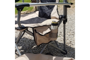 Raptor Series Off Grid Heavy Duty Folding Camping Chair w/ Drink Holder