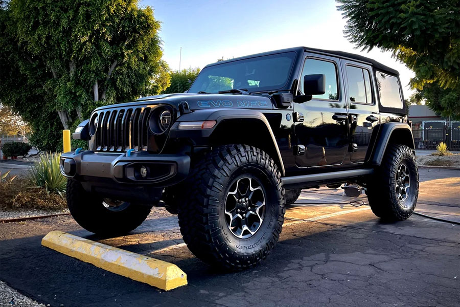 EVO Manufacturing 2.5 Enforcer Overland Lift Kit Stage 4 - No Shocks - JL 4xe