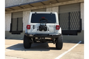 Road Armor Stealth Full Width Rear Bumper - Texture Black - JL 