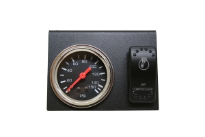 Bulldog Winch 150psi Dual Air Pressure Gauge, Switch, and Bracket Set