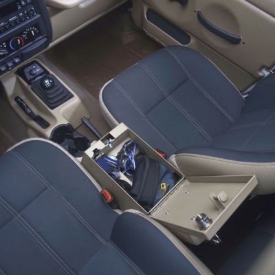 Tuffy Security Security Rear-Half Console for Speaker Charcoal Gray
