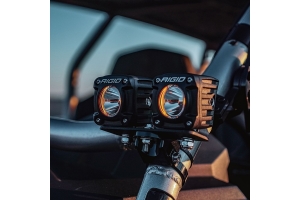 Rigid Industries Revolve LED Pods w/ Amber Backlight - Pair