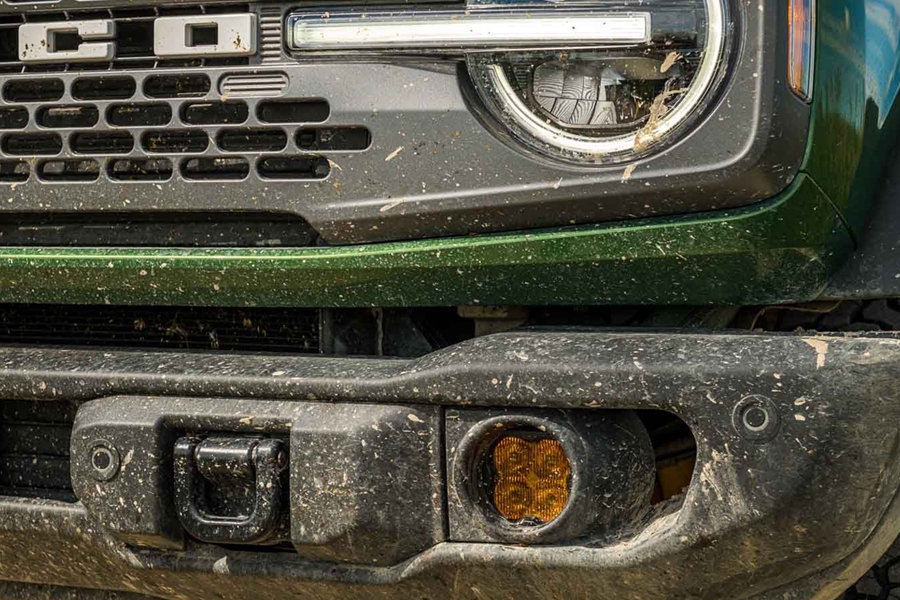 Diode Dynamics SS3 Sport Type AS LED Fog Light Kit, ABL Yellow - SAE Fog - Bronco 2021+