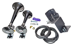 Kleinn Dual Air Horn Add-On Kit, Black - JL/JT