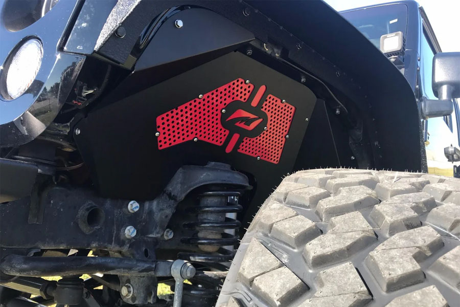 Motobilt Front Inner Fenders - Aluminum  - JK 