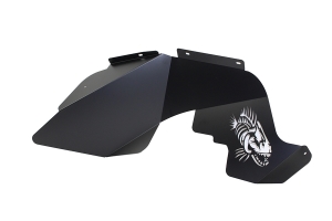 Fishbone Offroad Logo Aluminum Inner Fenders - Black - JK 