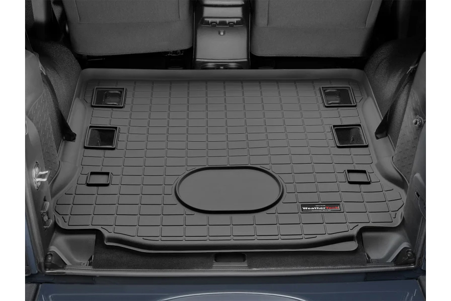 WeatherTech Extended Cargo Liner with Bumper Protector, Black - JK 2dr 15-18