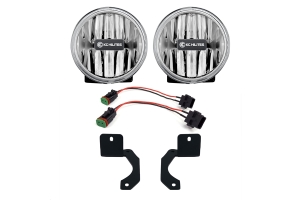 KC Hilites LED G4 Clear Fog Lights - JT/JL Rubicon Steel Bumper