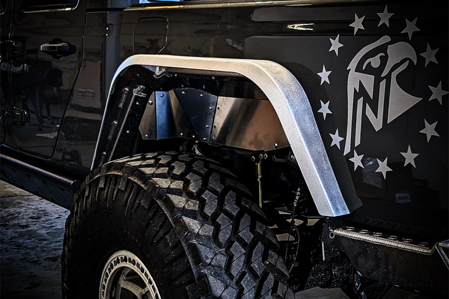 Next Venture Motorsports Aluminum High Line Rear Fender Flares - JT