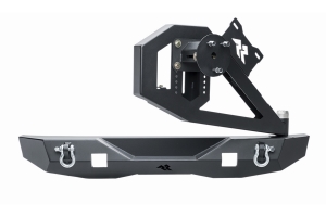 Rugged Ridge XOR Rear Bumper w/ Swing-Out Tire Carrier - JK 