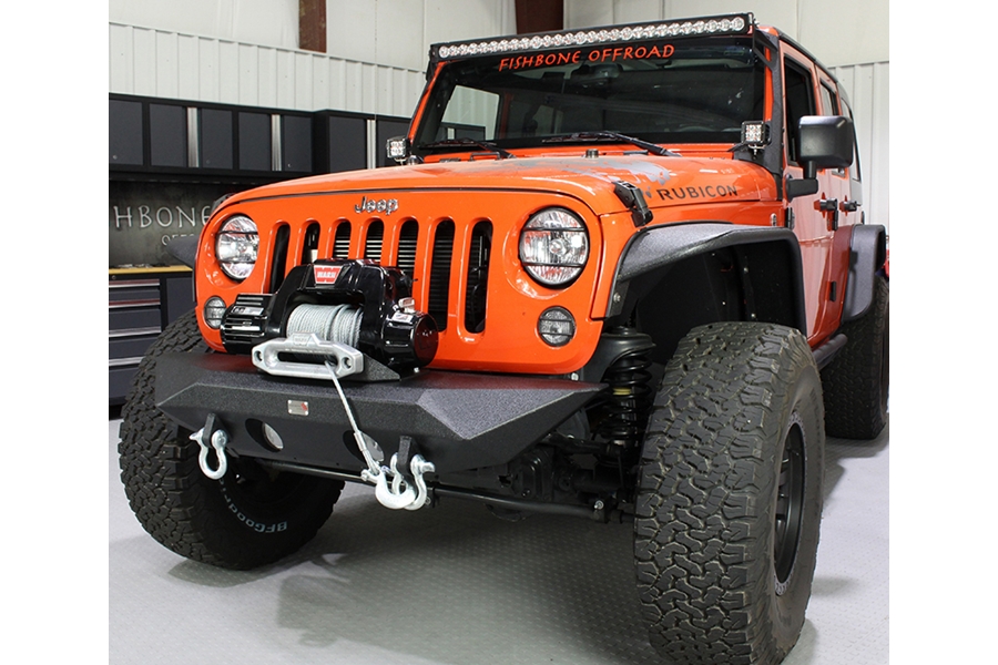 Fishbone Offroad Manowar Series Front Winch Bumper  - JK 