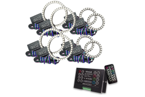 Oracle Lighting Vector Series Grill Surface Mount ColorSHIFT LED Halo Kit w/2.0 Controller - JT/JL/JK