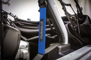 Spiderwebshade SeatBelt Silencers Blue - JL 4Dr