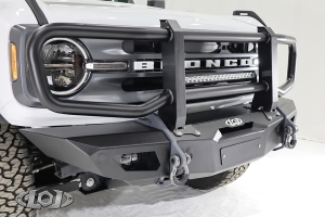 LOD Black Ops Front Bumper Full Grill Guard - Black - Bronco 2021+
