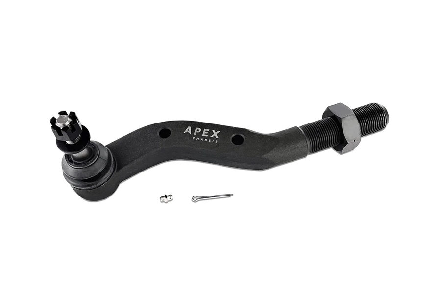 Apex Chassis D30 2.5 Ton Tie Rod Kit - Polished Aluminum - JT/JL Non Rubicon