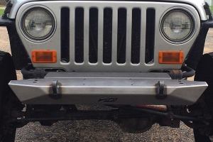 Motobilt Mid-Width Steel Front Bumper - Bare - LJ/TJ/YJ
