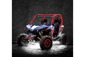 XK Glow White Rock Light Kit - 8pc