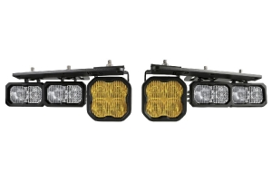 Diode Dynamics Stage Series Fog Pocket Kit - Yellow Max - Bronco 2021+