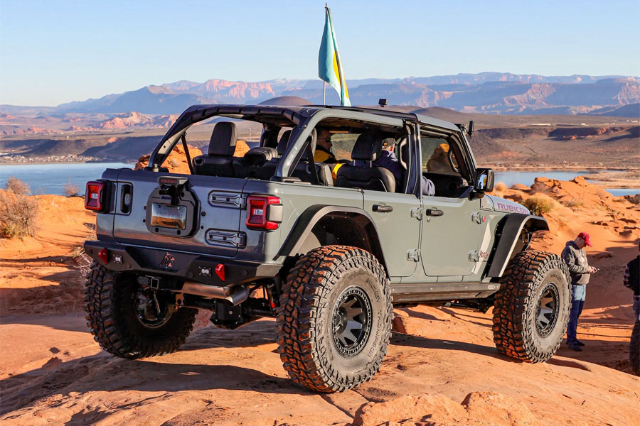 Next Venture Motorsports Aluminum High Line Rear Fender Flares - Mount w/o Corner Armor - JL 4Dr