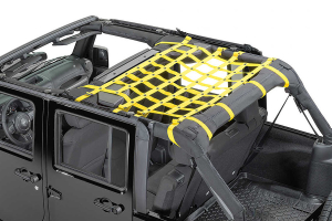 Dirty Dog 4x4 Rear Seat Netting Yellow - JK 4DR