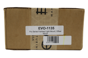 EVO Manufacturing Pro Series Offset Fairlead Light Mount - JK