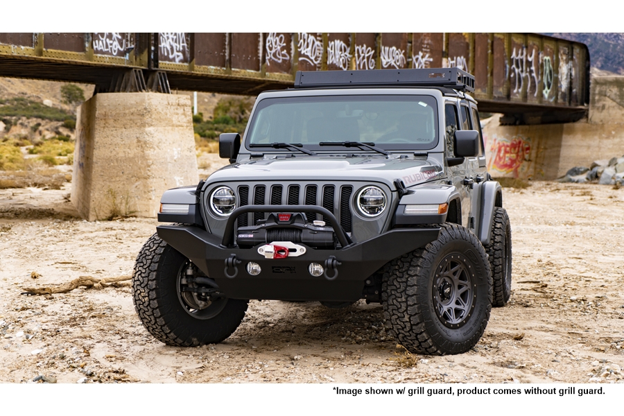 Body Armor Full Width Front Bumper - Black - JT/JL